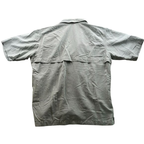 RedHead Men's Fishing Shirt Large Short Sleeve Caped and Vented Plaid Button Up - Picture 2 of 13